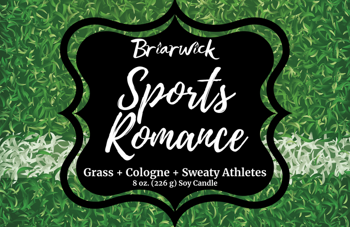 Sports Romance label with sports field design