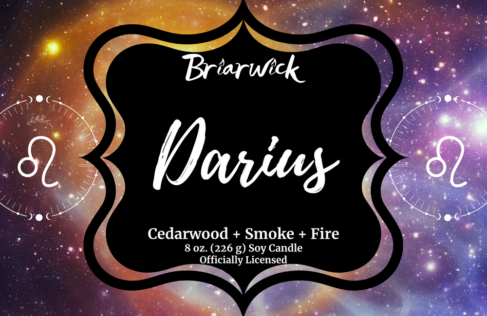 Darius label with yellow galaxy leo design